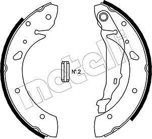 Колодки тормозные барабанные, комплект Metelli 53-0430