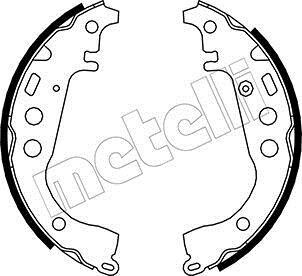 Колодки тормозные барабанные, комплект Metelli 53-0431