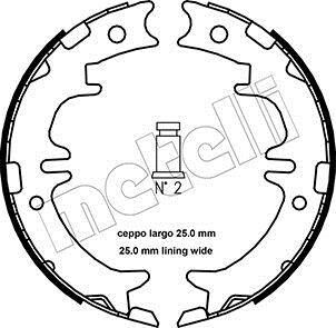 Колодки тормозные стояночного тормоза Metelli 53-0439