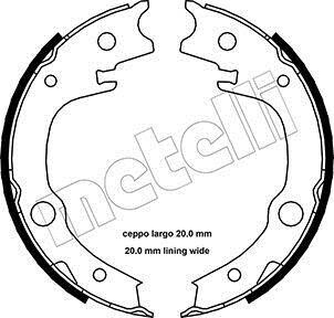 Колодки тормозные стояночного тормоза Metelli 53-0443