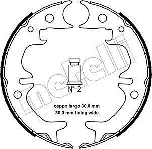 Колодки тормозные стояночного тормоза Metelli 53-0444
