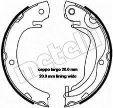 Колодки ручника Toyota Corolla 01-09/Verso 09-18 (180x32) Metelli 53-0453 (фото 1)