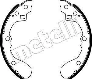 Колодки тормозные стояночного тормоза Metelli 53-0506