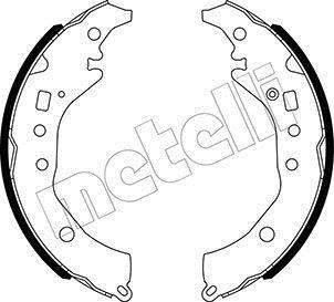 Колодки ручника Subaru Trezia 11-/Toyota Corolla/Yaris 07-17 (228.6x37) Metelli 53-0517 (фото 1)