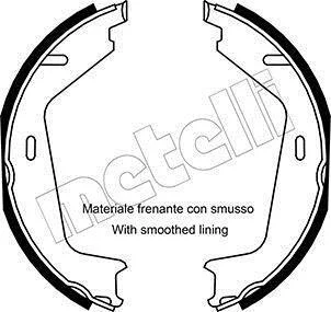Колодки ручника Volvo XC90 02-/XC 60 I 11- (177,8x25) Metelli 53-0530 (фото 1)