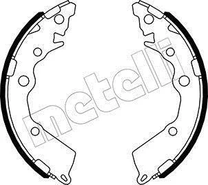 Колодки тормозные барабанные, комплект Metelli 53-0588