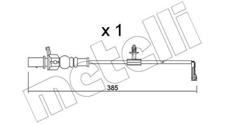 Датчик износа тормозных колодок Metelli SU.348