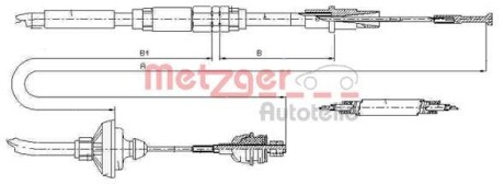 Трос сцепления METZGER 10.3149