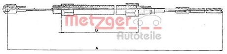 Трос ручника METZGER 10.4131