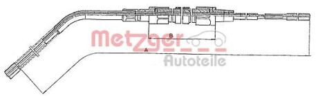 Трос ручника METZGER 10.4132