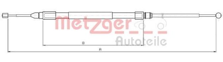 Трос ручника METZGER 10.4138