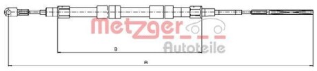 Трос ручника METZGER 10.4156