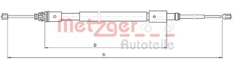 Трос ручника METZGER 10.4714