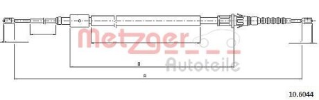 Трос ручника METZGER 10.6044