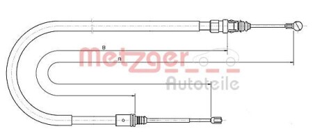 Трос ручника METZGER 10.6224