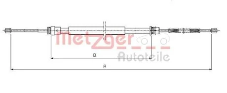 Трос ручника METZGER 10.6541