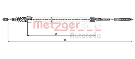 Трос ручника METZGER 10.7137