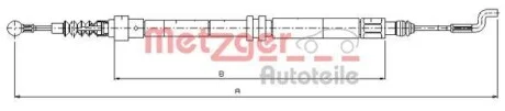 Трос ручника METZGER 10.7393