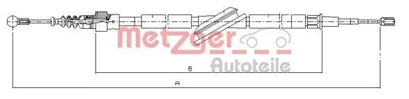 Трос ручника METZGER 10.7506 (фото 1)