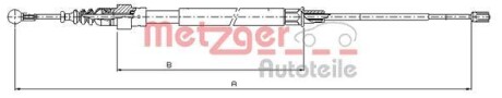 Трос ручника METZGER 10.7509