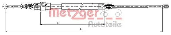 Трос ручника METZGER 10.7625 (фото 1)