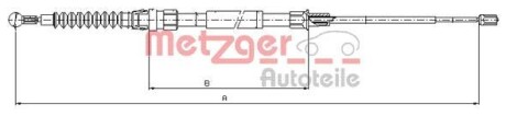 Трос ручника METZGER 10.7626