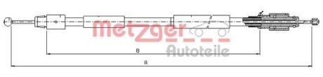 Трос ручника METZGER 10.7630