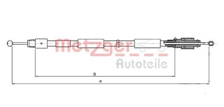 Трос ручника METZGER 10.7634