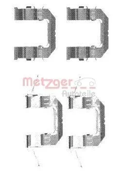 Комплект монтажный тормозных колодок METZGER 109-1722 (фото 1)
