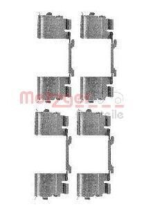 Комплект монтажный тормозных колодок METZGER 109-1730