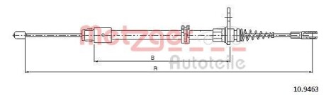 Трос ручника METZGER 10.9463