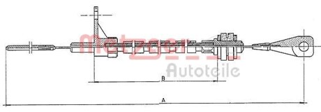 Трос акселератора METZGER 11.065