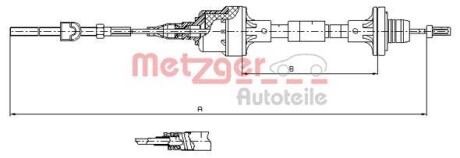 Трос сцепления METZGER 11.2561