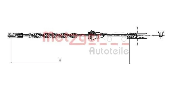 Трос ручника METZGER 11.5959 (фото 1)