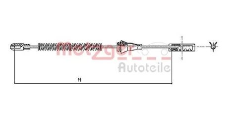 Трос ручника METZGER 11.5959