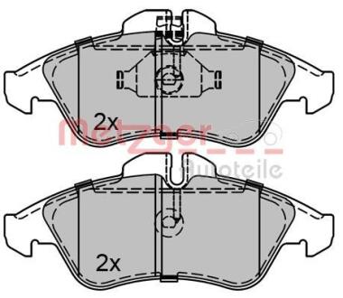 Тормозные колодки дисковые, комплект METZGER 1170071
