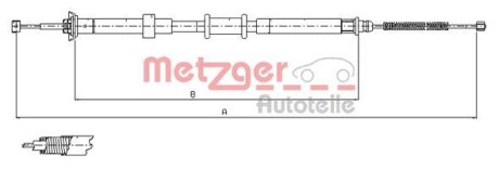 Трос ручника METZGER 12.0702