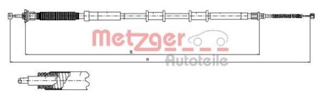 Трос ручника METZGER 12.0718