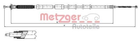 Трос ручника METZGER 12.0719