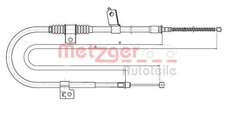 Трос ручника METZGER 17.2291