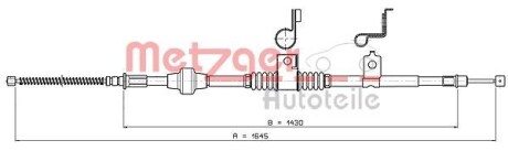 Трос ручника METZGER 17.2294