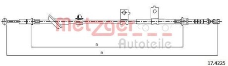 Трос ручника METZGER 17.4225