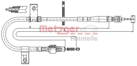 Трос ручника METZGER 17.5040