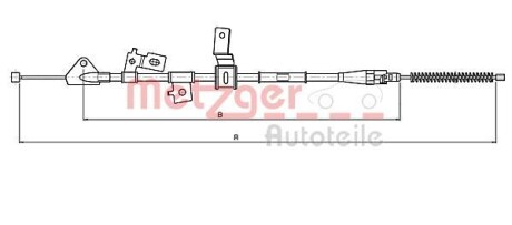 Трос ручника METZGER 17.5070