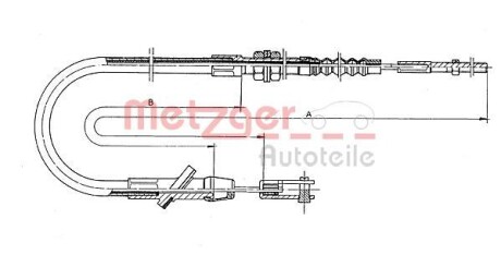 Трос сцепления METZGER 18.600