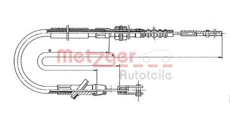 Трос сцепления METZGER 18.601