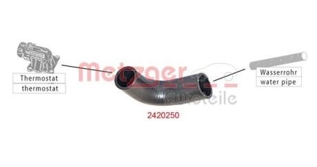 Шланг радиатора METZGER 2420250