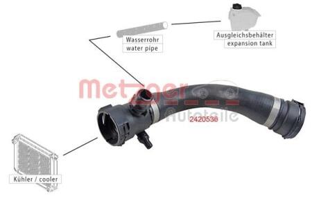 Шланг радиатора METZGER 2420536