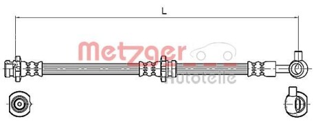 Тормозной шланг METZGER 4110132