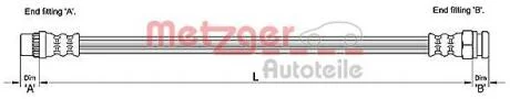 Тормозной шланг METZGER 4110228